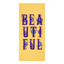 BEAUTIFUL CUSTOMIZED RACK CARD