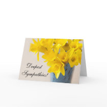 Beautiful daffodils sympathy card