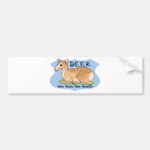 Beautiful Deer Bumper Sticker