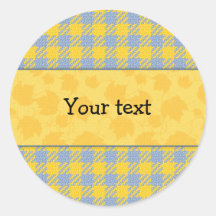 Beautiful design with yellow leafs sticker