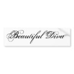 Beautiful Diva Bumper Sticker bumper stickers
