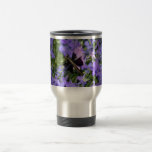 Beautiful Dragon Fly Flying In Purple Flowers Mug