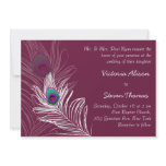 Beautiful Elegant Flower Wedding Invitation (Ruby