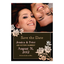beautiful elegant save the date photo invitations