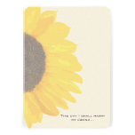 Beautiful Elegant Sunflower Wedding Invitation