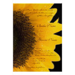 Beautiful Elegant Sunflower Wedding Invitation