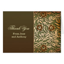 beautiful elegant thank you wedding cards