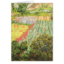Beautiful Fields - Vincent Van Gogh Greeting Cards