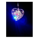 Beautiful flashing heart postcard