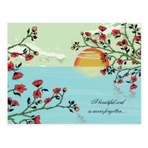 Beautiful flowers -sympathy cards postcards