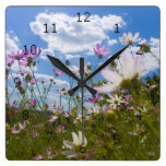 beautiful flowers Wall Clock