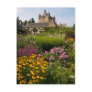 Beautiful gardens and famous castle in Scotland