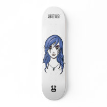 Beautiful Girl (Bullet and Tears) Skateboard skateboards
