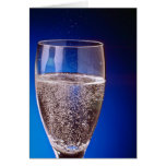 Beautiful Glass of sparkling white wine Card