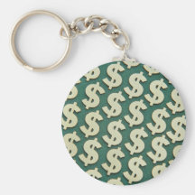 Beautiful Gold dollar signs Key Chain