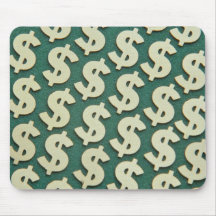 Beautiful Gold dollar signs Mouse Pads