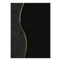 Beautiful golden yellow string on dark texture invite