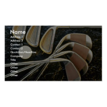 Beautiful Golf clubs Business Card Templates
