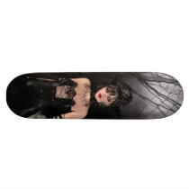 Beautiful Gothic Queen & spooky tree Skate Boards