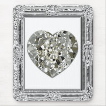 Beautiful Heart Of Diamonds Mousepad