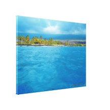 Beautiful Honaunau Hawaii land sea canvas print