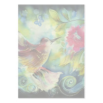 Beautiful Hummingbird Business Card Template