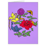 Beautiful Japanese Flower Art Greeting Cards