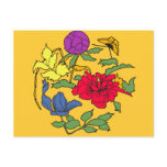 Beautiful Japanese Flower Art postcards