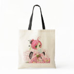 Beautiful Japanese girl in Kimono Canvas Bags