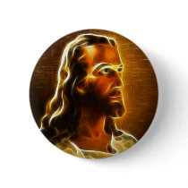 Beautiful Jesus Portrait 2 Button