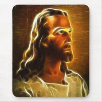 Beautiful Jesus Portrait 2 Mouse Pads