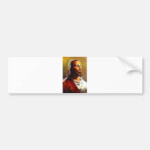 Beautiful Jesus Portrait Bumper Stickers