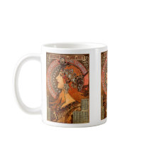 Beautiful ladies profile - Mucha Mugs