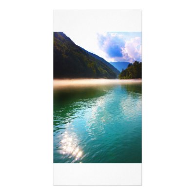 Beautiful lake in the Alps, Slovenia Photo Cards by a1luha