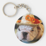 Beautiful Lily, English Bulldog Puppy Key Chains