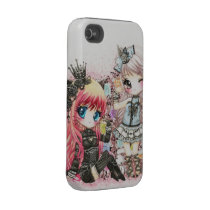 Beautiful lolita cat girls iphone 4 tough covers