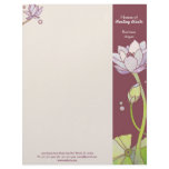 Beautiful Lotus Business Letterhead