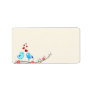 Beautiful love birds personalized address label