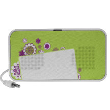 Beautiful maroon blossoms mini speakers