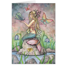Beautiful Mermaid Card by Molly Harrison