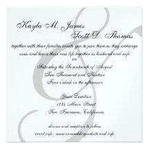 Beautiful Modern Ampersand Wedding Invitation