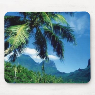 Beautiful Moorea Island in  Tahiti Mouse Pad by design_girl