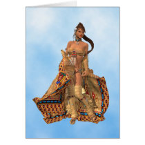 Beautiful Native American Indian Woman Cards