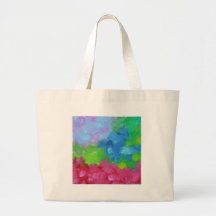 Beautiful, painting-like, joyful mixture of colors bags