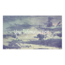 Beautiful Pastel Clouds Business Card Templates