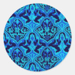 BEAUTIFUL PATTERN - Black & Blue Stickers