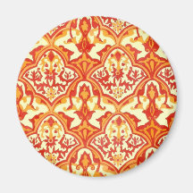 BEAUTIFUL PATTERN - RED & ORANGE FRIDGE MAGNET