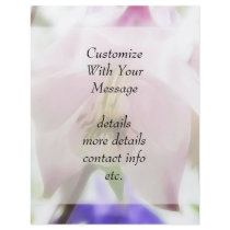 Beautiful Pink Petals - Aquilegia Full Color Flyer