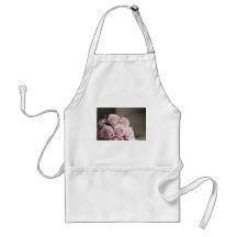 Beautiful pink rose bouquet aprons