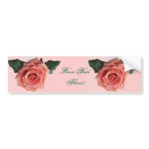 Beautiful 'Pink Rose' Flower Bumper Sticker